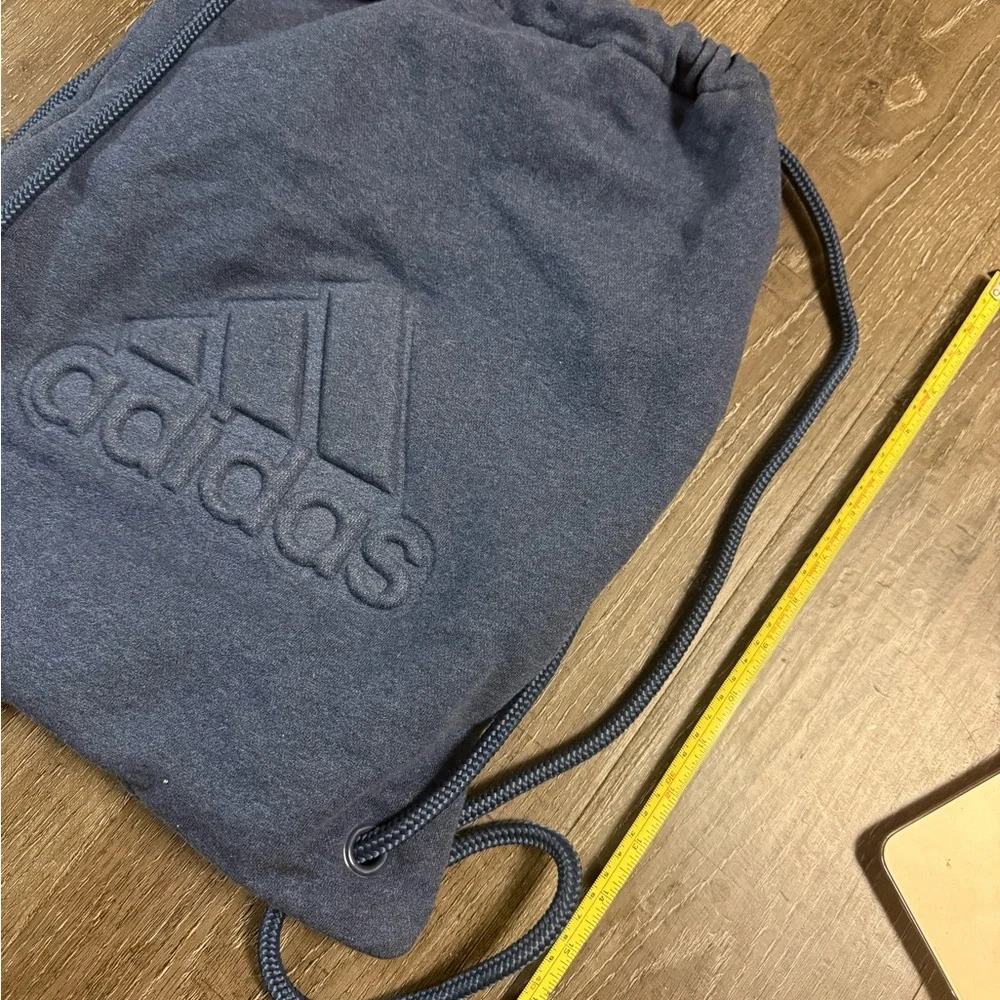 Adidas Charcoal Drawstring Backpack - Picture 3 of 5
